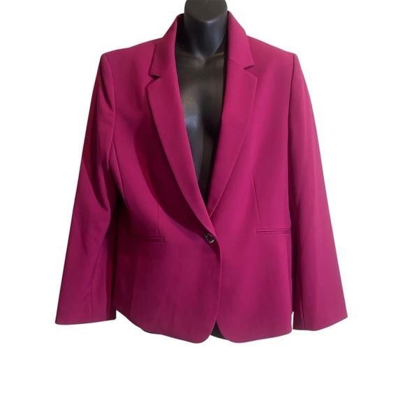 Tahari Pink Blazer Chic Suit Jacket Size 16 (NWT) - Picture 2 of 10